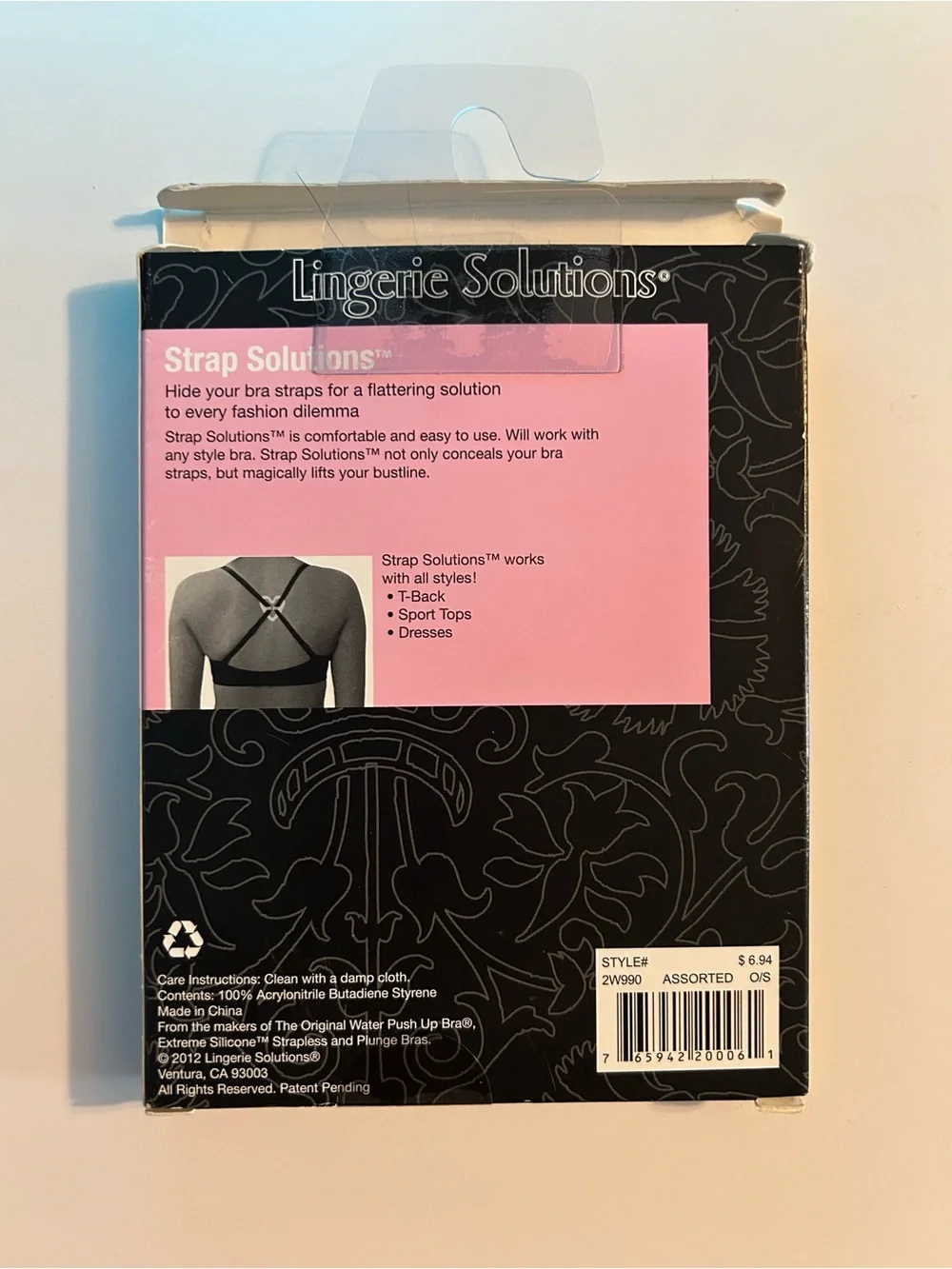 Strap Solutions Lingerie Strap Hiders in Nude, Black, & Clear